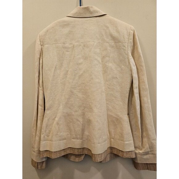 Women's Neiman Marcus Exclusive Linen Blend Jacket/Skirt Suit Size 8 Made in USA - Picture 6 of 16